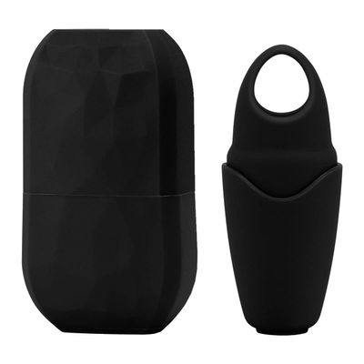 2 Pack Ice Roller for Face and Eye, Ice Face Roller Facial Beauty Ice Roller Skin Care Tools, Ice Facial Roller Gua Sha Face Massage, Silicone Ice Mould for Face Beauty Remove Fine Lines (Black)