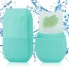 2 Pack Ice Roller for Face and Eye, Ice Face Roller Facial Beauty Ice Roller Skin Care Tools, Ice Facial Roller Gua Sha Face Massage, Silicone Ice Mould for Face Beauty Remove Fine Lines (Blue) view 2