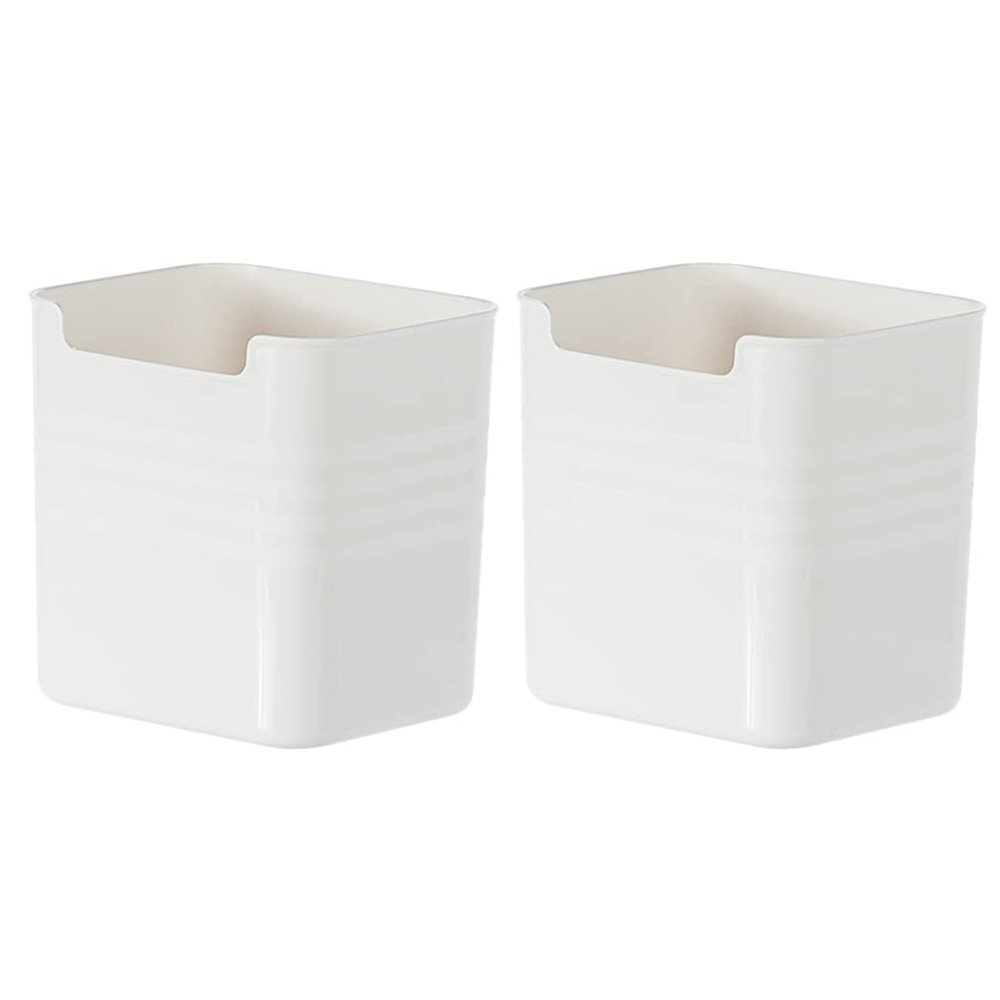 2pcs Storage Box Countertop Storage Rack Storage Organizer Storage Basket Sundries Organizer Stationery Organizer Makeup Organizer