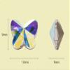 ChangJin 25PCS Point Back Crystals K9 Rhinestone Butterfly Fancy Stones for Nail Art (9x10mm 25PCS, Blue) view 3