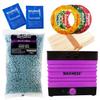 Waxness Aloe Vera Stripless Waxing Kit with W-CUBE Pink Warmer and 1.65 lb 0.74 kg Wax Bag view 1
