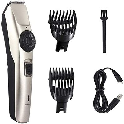 Professional Hair Clippers for Men, Hair Clippers Rechargeable Low Noise Hair Trimmer Beard Shaver Electric Haircut Kit with Guide Combs USB Electric Clippers