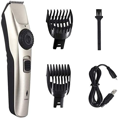 Professional Hair Clippers for Men, Hair Clippers Rechargeable Low Noise Hair Trimmer Beard Shaver Electric Haircut Kit with Guide Combs USB Electric Clippers