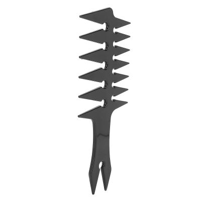 Hair Comb, 20x8x0.5cm ABS Double Sided Wide Tooth Oil Head Men's Styling Comb, for Men's Hair Grooming, Head(Black)