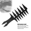 Hair Comb, 20x8x0.5cm ABS Double Sided Wide Tooth Oil Head Men's Styling Comb, for Men's Hair Grooming, Head(Black) view 2