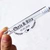HHWY 100PCS Clear Lip Gloss Labels Personalized Custom Logo Eyelash Stickers for Lip Stick DIY Personalized Transparent Chapstick Labels Lip Balm (2x4cm) view 1