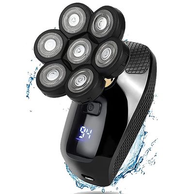 Electric Razor for Men, 7D Electric Shaver for Men Razor Bald Clipper Waterproof USB Faster-Charging LED Display for Men Trimmer Electric Rotary Razor