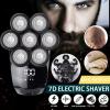 Electric Razor for Men, 7D Electric Shaver for Men Razor Bald Clipper Waterproof USB Faster-Charging LED Display for Men Trimmer Electric Rotary Razor view 2