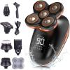 Electric Razor for Men, 5D Floating Electric Shaver for Men 5 in 1 Shavers Bald Men Beard Trimmer Grooming Kit LED Display USB Rechargeable view 1