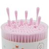 HOMEFOX Pink Cotton Swabs Precision Pointed - 400 Count Pointy Cotton Buds Double Side Tightly Wrapped Cotton Tips Paper Stick Organic Soft Gentle Lint-Free Cruelty-Free, Pointy & Round (Pink) view 4