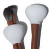 brush bubble Small Silicone Makeup Brush Covers for Travel, A Storage & Organizer Case for Brushes to protect Makeup Bag, Designed For Smaller Brushes, White, 2 Pack Set view 1