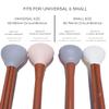 brush bubble Small Silicone Makeup Brush Covers for Travel, A Storage & Organizer Case for Brushes to protect Makeup Bag, Designed For Smaller Brushes, White, 2 Pack Set view 3