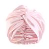 Lenaqueen Silk Night Cap for Women 100% Silk Sleep Cap for Women Hair Silk Night Cap Bonnet with Elastic Band (Pink) view 1