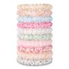 10 Piece Spiral Hair Ties For Thick Hair, Coil Elastics Hair Ties, Multicolor Medium Spiral, No Crease Hair Coils, Telephone Cord Plastic For Women And Girls (Wave Point Matte) view 1