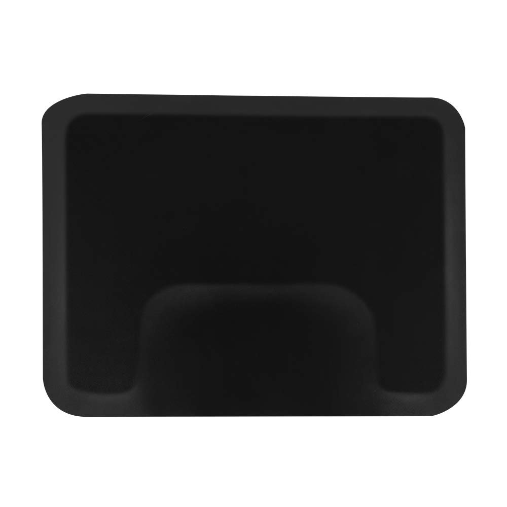 Kcelarec Salon mats for Hair Stylist Barber Shop Salon Chair Mats - Black Anti-Fatigue Floor Mat for Chair - 1/2" Thick Comfort Bar Floor Mat (Style 2)