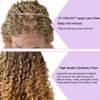 18.5" Braided Wig Swiss Lace Front Box Braids Wig For Black Women Twist Cornrow With Natural Baby Hair Lightweight Heat Friendly Curly Wavy Ends Synthetic Hair Wigs (1B/27T# Black Mix Blonde) view 4