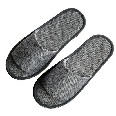 10 Pairs Disposable Slippers Grey Ladies Slippers Open Toe Non-Slip Breathable Ladies House Shoes Indoor Outdoor (Color : Grey, Size : 28.5cm/11.2inches)