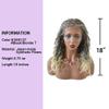 18.5" Braided Wig Swiss Lace Front Box Braids Wig For Black Women Twist Cornrow With Natural Baby Hair Lightweight Heat Friendly Curly Wavy Ends Synthetic Hair Wigs (1B/613T# Black Blonde Ombre) view 2