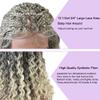 18.5" Braided Wig Swiss Lace Front Box Braids Wig For Black Women Twist Cornrow With Natural Baby Hair Lightweight Heat Friendly Curly Wavy Ends Synthetic Hair Wigs (1B/613T# Black Blonde Ombre) view 4
