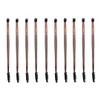 10 pcs LONG HANDLE DUAL END LASH WASH CLEANSER BRUSHES (LASH SPOOLIE + SOFT BRISTLE BRUSH IN ONE!) (NUDE) view 1