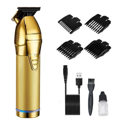 Professional Hair Clippers for Men, Electric Hair Clipper Professional Hair Trimmer For Men Cordless Rechargeable Shaver Barber Hair Cutting Machine T Hair Styling (Color : Gold)
