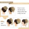 HMD 5 Pieces Messy Hair Bun Hairpiece Tousled Updo for Women Hair Extension Ponytail Scrunchies with Elastic Rubber Band Long Updo Messy Hairpiece Hair Accessories Set for Women27/613 view 2