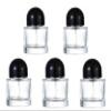 30ML Glass Perfume Bottles Empty Clear Spray Perfume Bottles with Black Lid Refillable Portable Perfume Atomizer Vials Refillable Cosmetic Containers for Perfume Essential Oils Liquids,5 Pack view 1