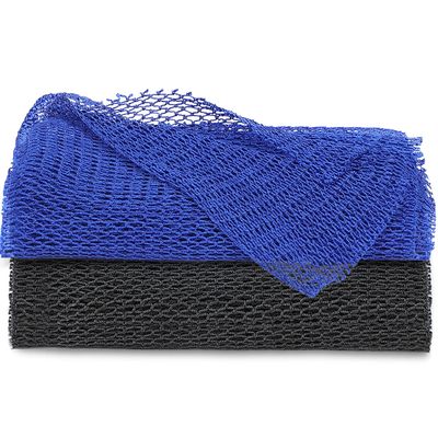 2pc African Net Long Bath Net Sponge,JASSINS African Bathing Sponge,Body Exfoliating Long Net Shower Body Scrubber Back Scrubber Skin Smoother,Stretch Length to 66 INCH