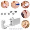 SLVIEKAE 4 Pack Ear Piercing Gun Kit, Disposable Ear Piercing Gun with Silver Earring Studs Safety Ear Piercing Gun Kit Tool (5mm) view 4