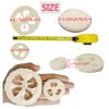 50Pcs Natural Loofah Slice of 1.96inch, Reusable Natural Loofah Cuts for Cleaner Sponge Scrubber, Facial Soap Holder and DIY Customize Soap Tools, with 3Pcs Exfoliating Loofah Pad and 1 Storage Bag view 2