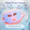 LED Face Mask Light Therapy  2-in-1 Red Light Mask & Blue Light Mask for Acne & Anti-Aging Skincare  Dermatologist-Approved Silicone Blue & Red Light Therapy Mask for Face Treatment by LUSTRE view 3
