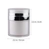 Beaupretty 3pcs Press Cream Jar Pump Container for White Hairdressing Gown Airless Pump Cream Jar Face Lotion Jar Pot Airless Cosmetic Container Cream Cosmetic Jars Cans Travel Pp Filling view 2