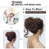 HMD 5 Pieces Messy Hair Bun Hairpiece Tousled Updo for Women Hair Extension Ponytail Scrunchies with Elastic Rubber Band Long Updo Messy Hairpiece Hair Accessories Set for Women8L view 4