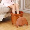 Foot Tub Wooden Foot Basin Foot Soak Bucket made of Wood,Foot Spa for Kids Girlsr,Foot Basin for Soaking Feet,Foot Tub for Soaking Feet. foot Bath Wooden Bucket Foot Spa Household Wash Ba ( Size : B ) view 2
