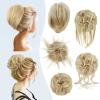 HMD 5 Pieces Messy Hair Bun Hairpiece Tousled Updo for Women Hair Extension Ponytail Scrunchies with Elastic Rubber Band Long Updo Messy Hairpiece Hair Accessories Set for Women85H88 view 1