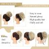 HMD 5 Pieces Messy Hair Bun Hairpiece Tousled Updo for Women Hair Extension Ponytail Scrunchies with Elastic Rubber Band Long Updo Messy Hairpiece Hair Accessories Set for Women85H88 view 2