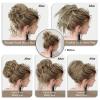 HMD 5 Pieces Messy Hair Bun Hairpiece Tousled Updo for Women Hair Extension Ponytail Scrunchies with Elastic Rubber Band Long Updo Messy Hairpiece Hair Accessories Set for Women85H88 view 4
