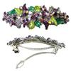 JCGY Crystal Flower Barrette for Women Girls Metal Hair Clip U86800-1purple view 2