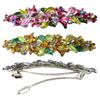Set of 2 JCGY Crystal Flower Barrettes for Women Girls U86800-1roseGoldenBrown view 2