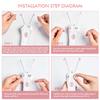 Facial Hair Remover, Electric Women Cordless Facial Threading Epilator Ladies Beauty Hair Remover USB Rechargeable Facial Trimmer Cotton Threading Hair Shaver view 2