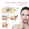 Facial Hair Remover, Electric Women Cordless Facial Threading Epilator Ladies Beauty Hair Remover USB Rechargeable Facial Trimmer Cotton Threading Hair Shaver view 4