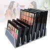 Acrylic Clear Eyeshadow Palette Organizer 7 Sectons Makeup Palette Organizer for Bathroom Countertops,Vanities view 1