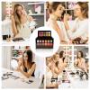 Acrylic Clear Eyeshadow Palette Organizer 7 Sectons Makeup Palette Organizer for Bathroom Countertops,Vanities view 3