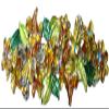 JCGY Crystal Flower Barrette for Women Girls Metal Hair Clip U86800-1Brown view 1