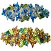 Set of 2 JCGY Crystal Flower Barrettes for Women Girls ClipU86800-1-2sblueBrown view 1