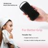 2 PC Silicone Body Scrubber, 2 in 1 Exfoliating Shower Bath Scrubber, Soft Silicone Loofah for Sensitive Skin, Shower Hair Scalp Massager, Easy to Clean, Lather Well (Black&Pink) view 3