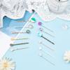 20pcs Silver Metal Tray Hair Pins Hair Bobby Pins with 12mm Round Brass Tray Hairpins Metal Hair Clips Hair DIY Decoration Accessories view 3