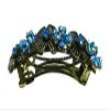 Set of 4 JCGY Metal Barrettes Artwork Design Crystal Flower Barrettes U86800-4-4 view 3