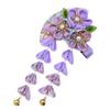 Japanese Style Women Flower Hair Clip Tassel Hair Ornament, Kimono Decor Fabric Hanfu Hairpin Accessories For Christmas Party Costume Gift (Purple) view 2