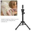 Mannequin Head Stand, Wig Stand Tripod, Adjustable Wig Head Stand Holder for Cosmetology Hairdressing Training, Hairdressing Head Tripod Mannequin Training Head Stand False Head Holder view 3